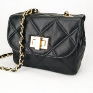 Leather crossbody bag in Black Colour - Jelyne Black