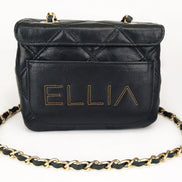 Leather crossbody bag in Black Colour - Jelyne Black