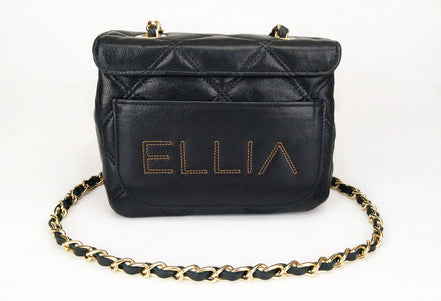 Leather crossbody bag in Black Colour - Jelyne Black