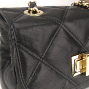 Leather crossbody bag in Black Colour - Jelyne Black