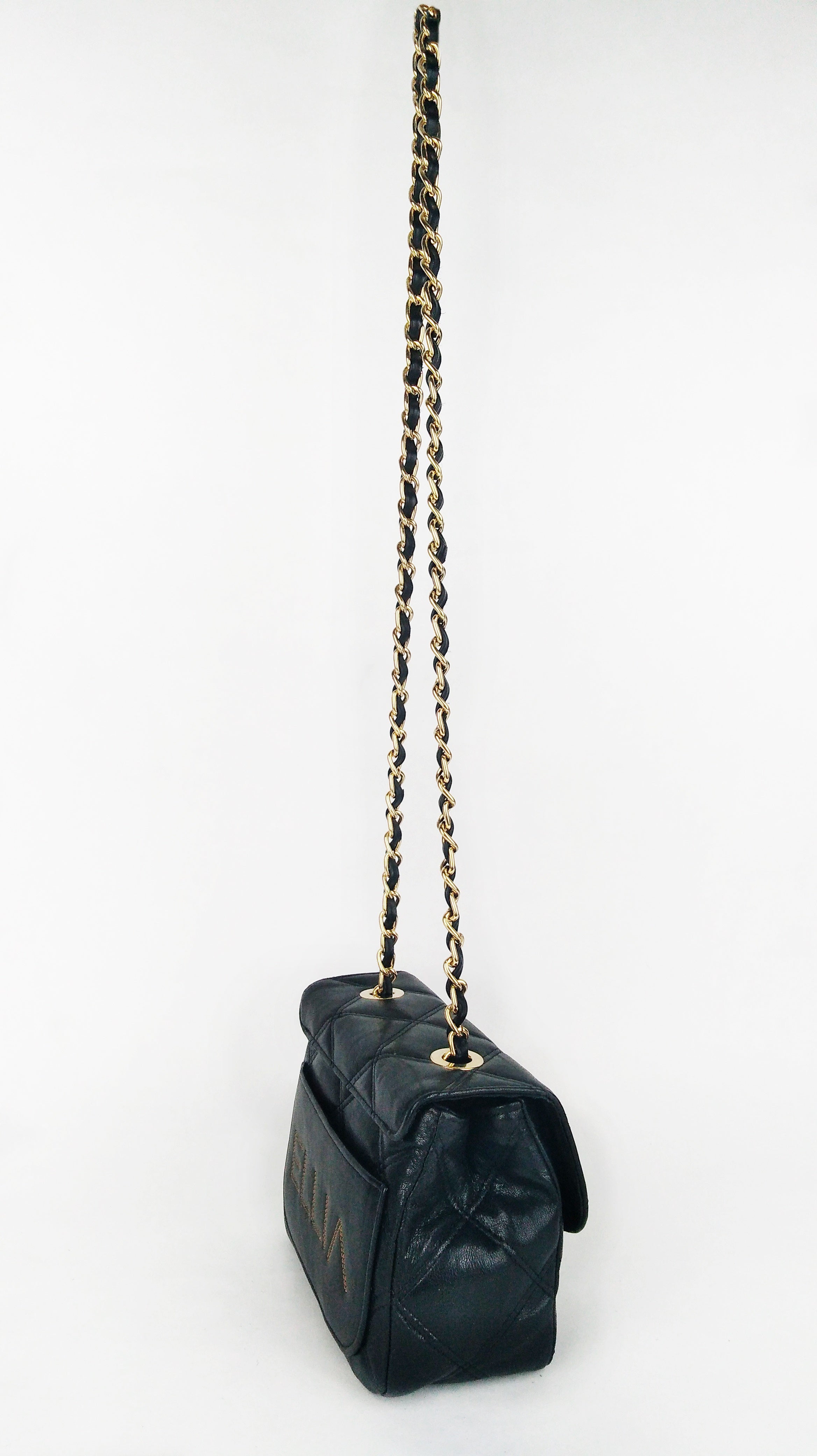 Leather crossbody bag in Black Colour - Jelyne Black