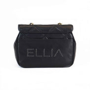 Δερμάτινη Crossbody τσάντα σε μαύρο χρώμα - Jelyne Black