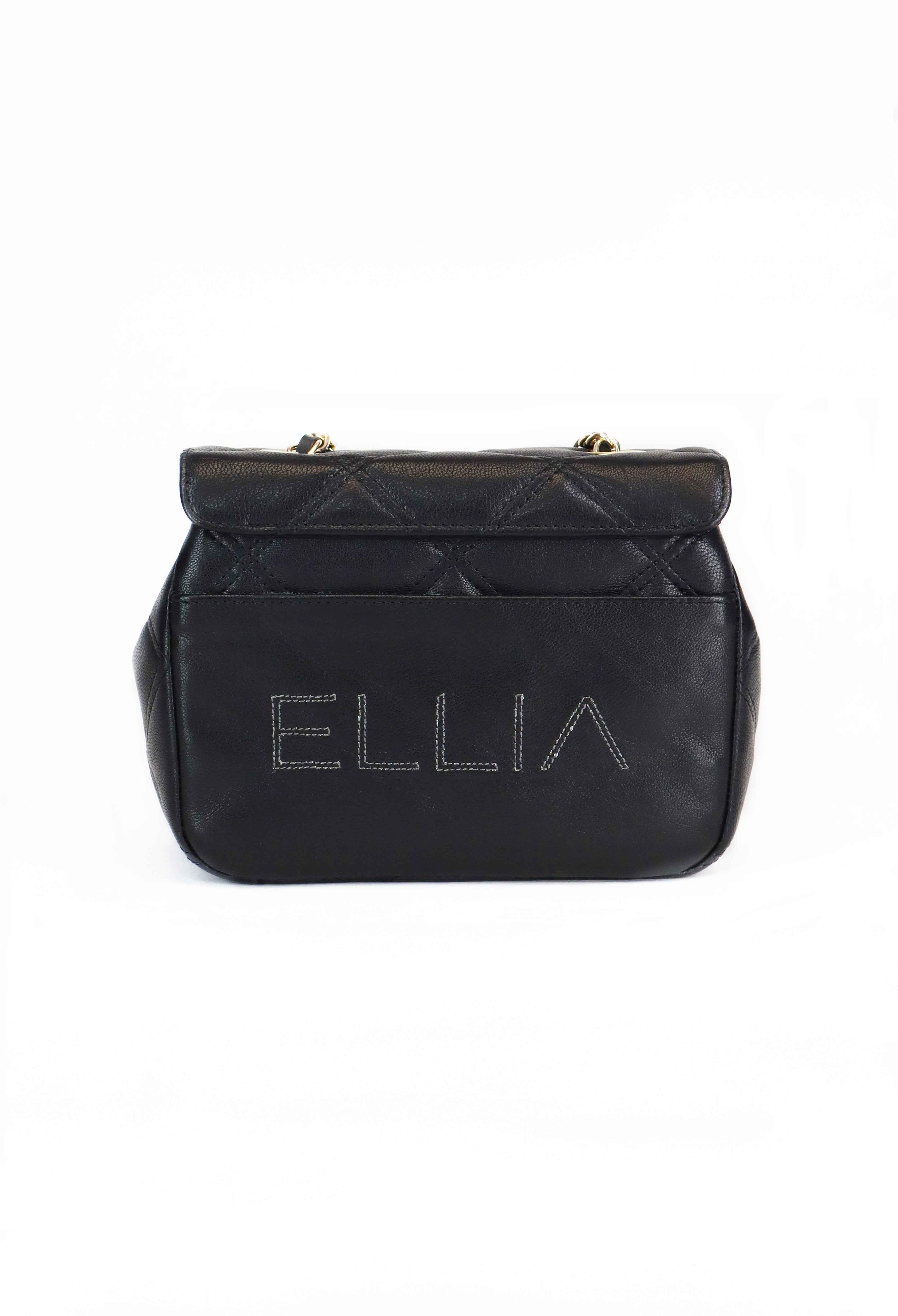 Δερμάτινη Crossbody τσάντα σε μαύρο χρώμα - Jelyne Black