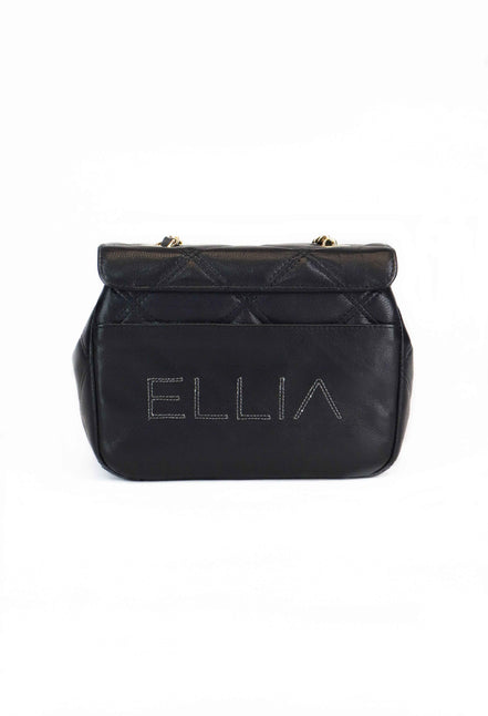 Δερμάτινη Crossbody τσάντα σε μαύρο χρώμα - Jelyne Black